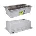 Акционный набор Lidz: мойка H7545 интегрированная Decor Honeycomb 3,0/1,0 мм LDH7545DEC48372 + Смеситель Aria для кухни с гибким изливом (k35) Grey