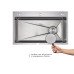 Акционный набор Lidz: мойка H7545 интегрированная Decor Honeycomb 3,0/1,0 мм LDH7545DEC48372 + Смеситель Aria для кухни с гибким изливом (k35) Grey