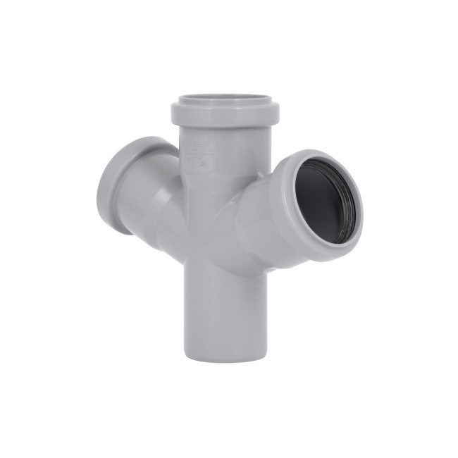 Крестовина канализационная Ostendorf-OSMA HT-System PLUS d50/50/50/50×67°