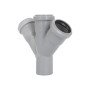 Хрестовина каналізаційна Ostendorf-OSMA HT-System PLUS d50/50/50/50×45°