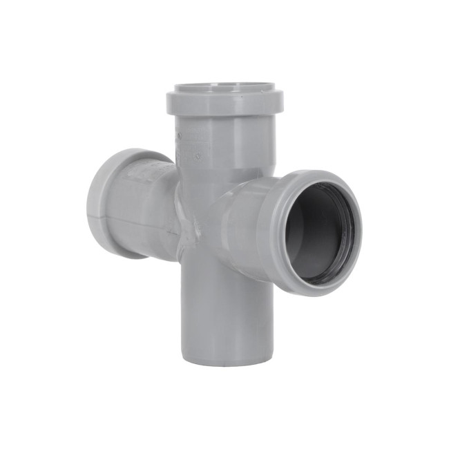 Хрестовина каналізаційна Ostendorf-OSMA HT-System PLUS d50/50/50/50×87°