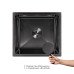 Акционный набор Lidz: мойка Handmade H4843 Black PVD 3,0/1,0 мм + K01B Корзина для кухонной мойки
