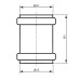 Муфта каналізаційна насувна Ostendorf-OSMA HT-System PLUS d40