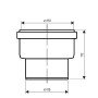 Муфта каналізаційна вставна Ostendorf-OSMA HT-System PLUS d110