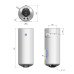 Водонагрівач електричний Thermo Alliance Spectra slim 50 л вертикальний, мокрий ТЕН 1,5 кВт, d 360 мм