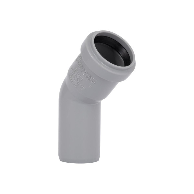 Коліно каналізаційне Ostendorf-OSMA HT-System PLUS d32×45°