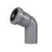 Коліно каналізаційне Ostendorf-OSMA HT-System PLUS d40×67°
