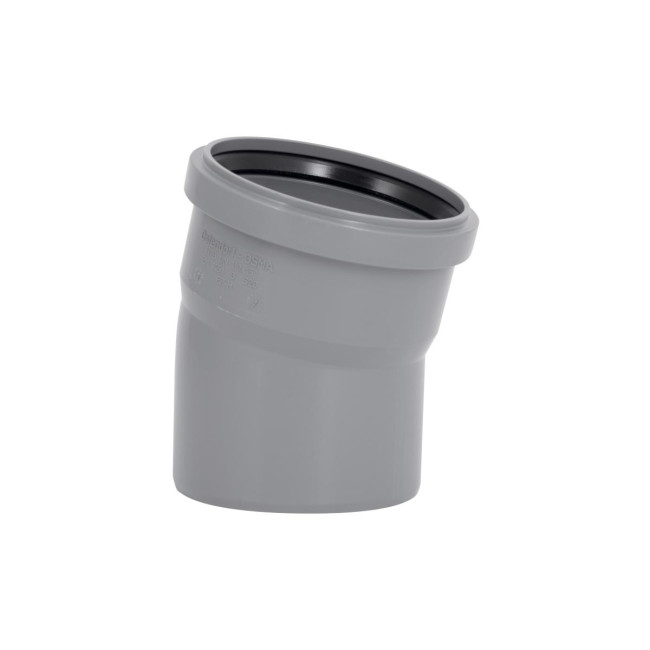 Коліно каналізаційне Ostendorf-OSMA HT-System PLUS d110×15°