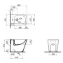 Біде підлогове Qtap Swan 560х360х410 White QT15443378W