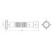 Гнучка труба Lidz (WHI) 60 01 G002 01 з накидною гайкою 1 1/2" довжина 1200 мм