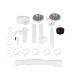 Сифон подвійний для кухонної мийки Lidz (WHI) 60 05 M003 00 з відводом для пральної машини (вихід 50 мм)