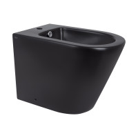 Биде напольное Qtap Scorpio 530x360x395 Matt black QT14441003CMB