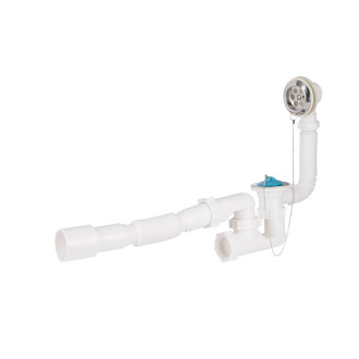 Сифон для ванны Lidz (WHI) 60 03 V002 00 с ревизией (выход 50 мм)