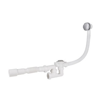 Сифон для ванни Lidz (WHI) 60 03 V002 01 з ревізією (вихід 50 мм)
