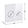 Панель змиву для унітаза Qtap Nest Uni QT0211P01V1176W