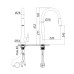 Змішувач для кухні Qtap Evicka з висувним виливом QTEVI9135103UB Black Matt