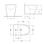 Біде підлогове Qtap Scorpio 565x355x410 White QT14441380W
