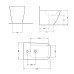 Біде підлогове Qtap Crow 545х360х410 White QT05443370W
