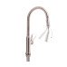 Змішувач для кухні Qtap Baruska з висувним виливом QTBAR9137103UN Brushed Nickel PVD