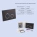 Готовое решение Qtap для ванной комнаты: подвесной унитаз  Swan Rimless 520х360х320 + комплект инсталляции Nest 4 в 1 (круглая клавиша Black mat)