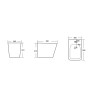 Біде підлогове Qtap Tern 550x360x410 White QT1744003CW