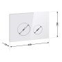 Панель змиву для унітаза Qtap Nest QT0111M11110W