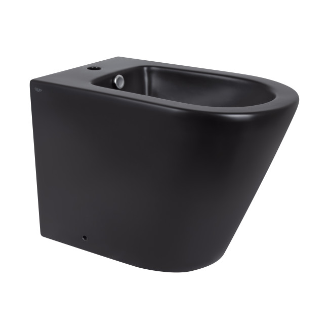 Биде напольное Qtap Scorpio 530x360x395 Matt black QT14441003CMB