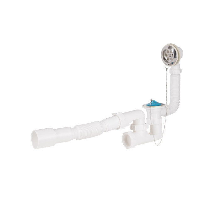 Сифон для ванни Lidz (WHI) 60 03 V002 00 з ревізією (вихід 50 мм)
