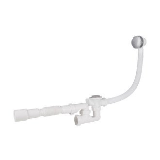 Сифон для ванни Lidz (WHI) 60 03 V002 01 з ревізією (вихід 50 мм)