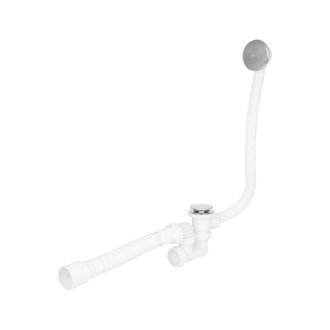 Сифон для ванни Lidz (WHI) 60 03 V002 02 з ревізією (вихід 50 мм)