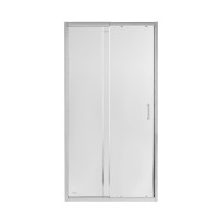Душевая дверь в нишу Qtap Taurus CRM209-1.C6 90-100x200 см, стекло Clear 6 мм, покрытие CalcLess