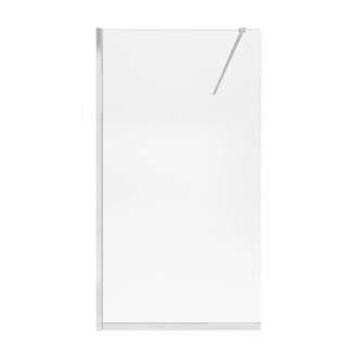 Душевая перегородка Qtap Walk-In Standard CRM2011.C8 110х200 см, стекло Clear 8 мм, покрытие CalcLess
