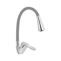 Смеситель для кухни Lidz Tani 008F3 с гибким изливом (k40) LDTAN008F3GCR39507 Chrome/Grey
