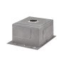 Мийка для кухні інтегрована Lidz Handmade H4050 (LDH4050BRU39258) Brushed Steel 3,0/1,0 мм