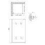Душова перегородка Qtap Walk-In Standard CRM209.C8 90х200 см, скло Clear 8 мм, покриття CalcLess