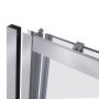 Душові двері в нішу Qtap Taurus CRM201-11.C6 110-120x200 см, скло Clear 6 мм, покриття CalcLess