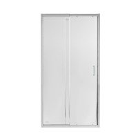 Душевая дверь в нишу Qtap Taurus CRM209-1.C6 90-100x200 см, стекло Clear 6 мм, покрытие CalcLess