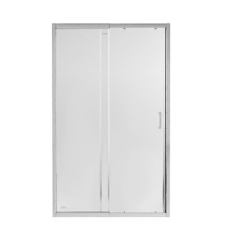 Душові двері в нішу Qtap Taurus CRM2013-14.C6 130-140x200 см, скло Clear 6 мм, покриття CalcLess