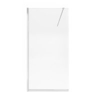 Душова перегородка Qtap Walk-In Standard CRM201.C8 100х200 см, скло Clear 8 мм, покриття CalcLess