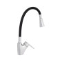 Змішувач для кухні Lidz Tani 007F3 з гнучким виливом (k40) LDTAN007F3BCR37649 Chrome/Black