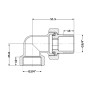 Згін-американка Thermo Alliance Base 3/4"ВЗ нікель, кутовий SD191W20