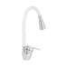 Смеситель для кухни Lidz Tani 008F3 с гибким изливом (k40) LDTAN008F3WCR37037 Chrome/White
