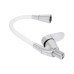Смеситель для кухни Lidz Tani 008F3 с гибким изливом (k40) LDTAN008F3WCR37037 Chrome/White