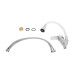 Смеситель для кухни Lidz Tani 008F3 с гибким изливом (k40) LDTAN008F3WCR37037 Chrome/White