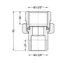 Згін-американка Thermo Alliance Base 1 1/2"ВЗ нікель, прямий SD190W40