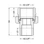 Згін-американка Thermo Alliance Base 1 1/4"ВЗ нікель, прямий SD190W32
