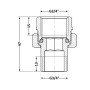 Згін-американка Thermo Alliance Base 3/4"ВЗ нікель, прямий SD190W20