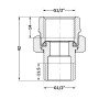 Згін-американка Thermo Alliance Base 1/2"ВЗ нікель, прямий SD190W15