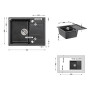 Кухонна мийка Lidz 650x500/200 GRF-13 (LIDZGRF13650500200)