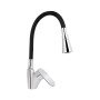 Змішувач для кухні Lidz Tani 007F3 з гнучким виливом (k40) LDTAN007F3BCR37649 Chrome/Black